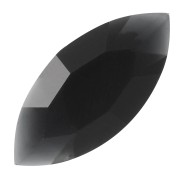 10x5mm Aurora A4200 navette cabochon - Jet x1