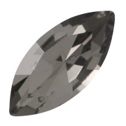 10x5mm Aurora A4200 navette cabochon - Black Diamond x1