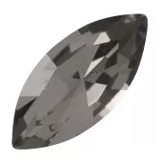 10x5mm Aurora A4200 navette cabochon - Black Diamond x1