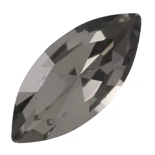 10x5mm Aurora A4200 navette cabochon - Black Diamond x1