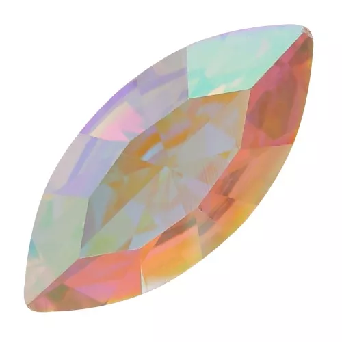10x5mm Aurora A4200 navette cabochon - Crystal AB x1