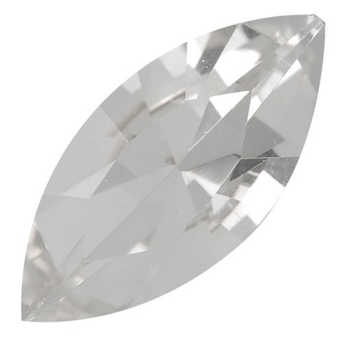 15x7mm Aurora A4200 navette cabochon - Crystal x1