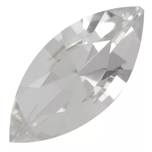 15x7mm Aurora A4200 navette cabochon - Crystal x1