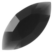 15x7mm Aurora A4200 navette cabochon - Jet x1