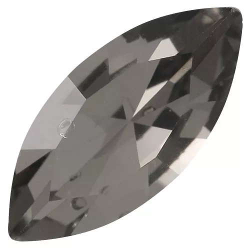 15x7mm Aurora A4200 navette cabochon - Black Diamond x1