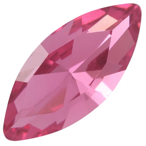 15x7mm Aurora A4200 navette cabochon - Rose x1