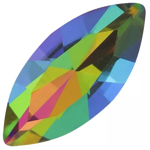 15x7mm Aurora A4200 navette cabochon - Crystal Vitrail Medium x1