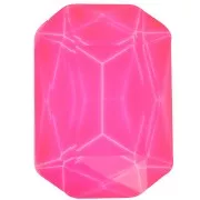 18x13mm octogone Cabochon Aurora A4627 - Crystal Electric Pink x1