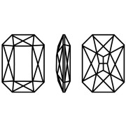 18x13mm octogone Cabochon Aurora A4627 - Crystal Electric Pink x1