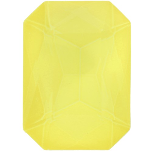 18x13mm Aurora Octagon Cabochon A4627 - Crystal Electric Yellow x1