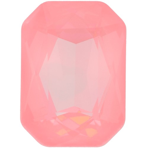 18x13mm Aurora Octagon Cabochon A4627 - Crystal Powder Rose Delite x1