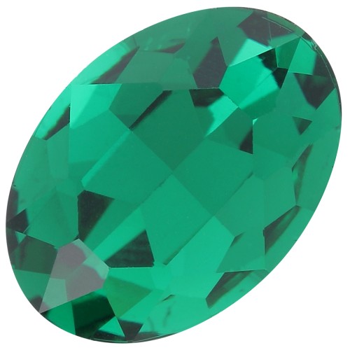 18x13mm oval Aurora A4120 Cabochon - Emerald x1