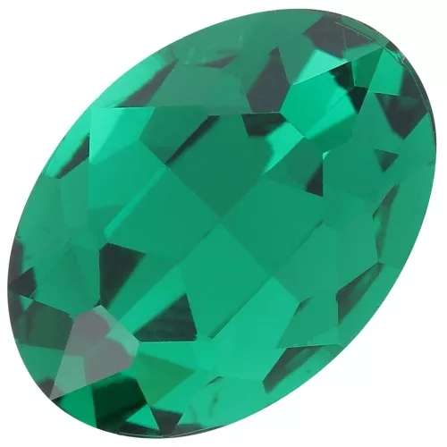 18x13mm oval Aurora A4120 Cabochon - Emerald x1