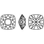 12mm Aurora square Cabochon A4470 - Crystal Lotus Pink Delite x1