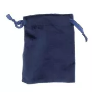 Pochon en velours fin pour bijoux 80x100 mm - Bleu nuit x1