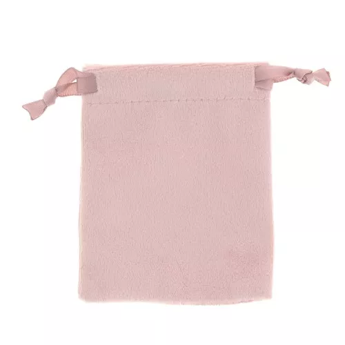 Pochon en velours fin pour bijoux 80x100 mm - Antique Pink x1