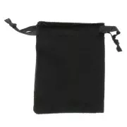 Pochon en velours fin pour bijoux 80x100 mm - Black x1