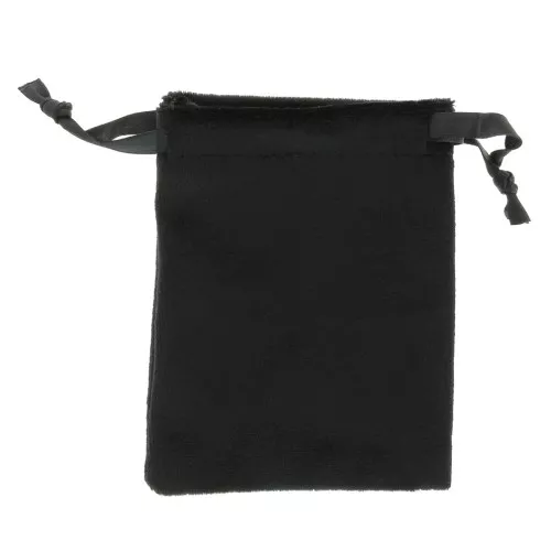 Pochon en velours fin pour bijoux 80x100 mm - Black x1
