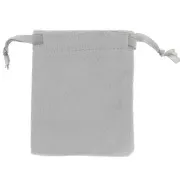 Pochon en velours fin pour bijoux 80x100 mm - Gris x1