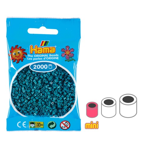 Hama Mini Multi beads - Petrol blue (n°83) x2000