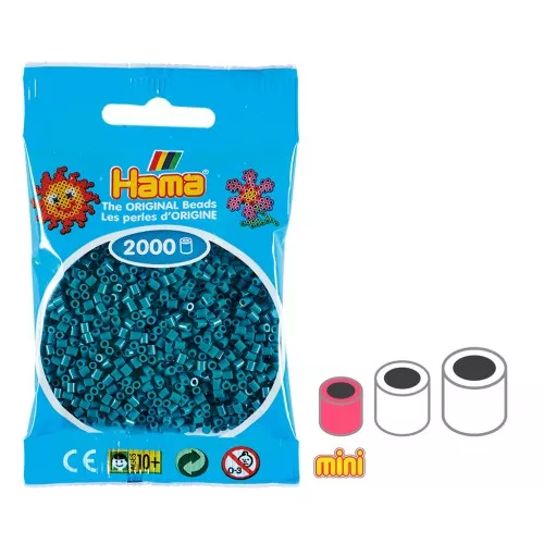 Hama Mini Multi beads - Petrol blue (n°83) x2000