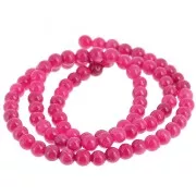 Round beads 4.5 mm - imitation gem Jade - Plum x39cm