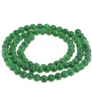 Round beads 4.5 mm - imitation gem Jade - Dark green x39cm