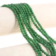 Round beads 4.5 mm - imitation gem Jade - Dark green x39cm