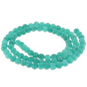 Round beads 4.5 mm - imitation gem Jade - Turquoise Green x39cm
