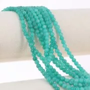 Round beads 4.5 mm - imitation gem Jade - Turquoise Green x39cm