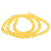 Round beads 4.5 mm - imitation gem Jade - Yellow x39cm