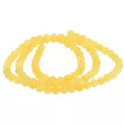 Round beads 4.5 mm - imitation gem Jade - Yellow x39cm