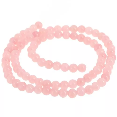 Round beads 4.5 mm - imitation gem Jade - Old pink x39cm