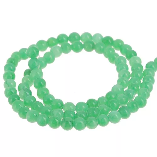 Round beads - imitation gem Jade - Green x39cm