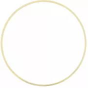 50mm round link connector for beadweaving - gold tone x8