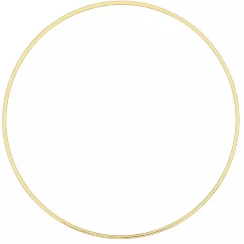50mm round link connector for beadweaving - gold tone x8