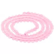 3.5mm round gemstone bead - Dyed Jade - Pink x38cm