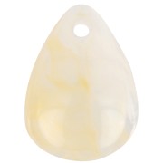 17mm Acrylic Smooth Flower Petal Sequins - marbled Ivory x15