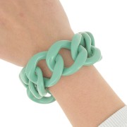 39x34mm 9 acrylic links for bracelet creation - Sage x22cm