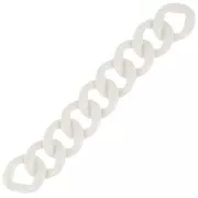 39x34mm 9 acrylic links for bracelet creation - Cream x22cm