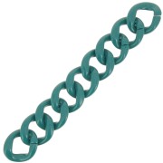 39x34mm 9 acrylic links for bracelet creation - Duck Blue x22cm