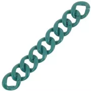 39x34mm 9 acrylic links for bracelet creation - Duck Blue x22cm