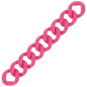 39x34mm 9 acrylic links for bracelet creation - Candy Pink x22cm