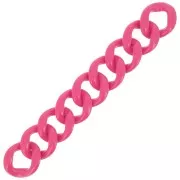 39x34mm 9 acrylic links for bracelet creation - Candy Pink x22cm