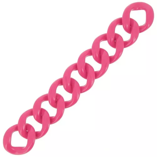 39x34mm 9 acrylic links for bracelet creation - Candy Pink x22cm