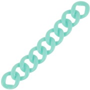 39x34mm 9 acrylic links for bracelet creation - Light Turquoise x22cm