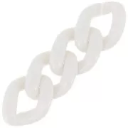 34x26mm Oval Twisted Acrylic Link - Cream x1