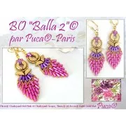 2x5mm Piros® Glass beads by Puca® - Chatoyant Grape x10g