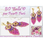 2x5mm Piros® Glass beads by Puca® - Chatoyant Hot Pink x10g