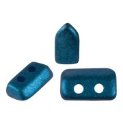 2x5mm Piros® Glass beads by Puca® - Chatoyant Teal Blue x10g|raw }}